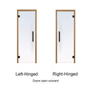 Prosaunas 24X81-Inch Thermo-Aspen Prehung Clear Glass Sauna Door (SAK13651)