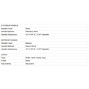 Prosaunas 36X81-Inch Aspen Clear ADA Glass Sauna Door (SAK75843)