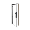 Prosaunas 24X81-Inch Black Alder Clear Glass Sauna Door (SAK38670)