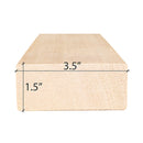 Prosaunas Hemlock 2X4 VG S4SEE Sauna Bench Wood [Untreated] [WOOD630] (SAK29172)