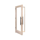 Prosaunas 24X80-Inch Prehung Solid Wood Douglas Fir Sauna Door With Dual-Pane Insulated Glass (SAK25184)
