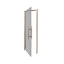 Prosaunas 24X81-Inch Prehung Tinted Glass Sauna Door With Aspen Frame (SAK46019)