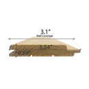 Prosaunas Thermo-Spruce 1X4 T&G STP Sauna Wall Wood (SAK96452)