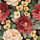 Red and Beige Peonies Wallpaper