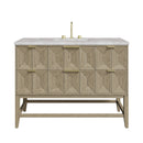 James Martin Emmeline 48" Single Bathroom Vanity, Pebble Oak
