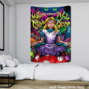 Psychedelic alice anime girl tapestry wall hanging bedroom decor