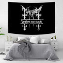 Psychedelic black metal flag banner bedroom silk screen wall art