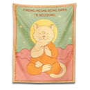 Psychedelic green & pink cat tapestry sun moon bedroom decor