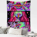 Green Star Girl Tapestry