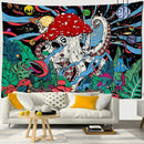 Psychedelic octopus abstract mushroom tapestry wall hanging bedroom decor