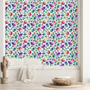 Stylish Violet Flowers Wallpaper Chic