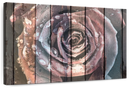 Colorful Wooden Rose Wall Art