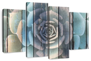 Rustic Blooming Succulent Wall Art