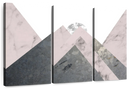 Geometric Textured Landscape Wall Art