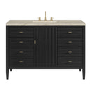 James Martin Myrrin 48" Single Bathroom Vanity, Carbon Oak
