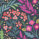Elegant Grey Floral Wallpaper Fashionable