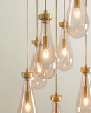 Pulcher Glass Tears Chandelier