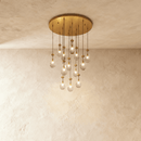 Pulcher Glass Tears Chandelier
