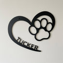 Custom Metal Wall Art - Personalized Puppy Sign