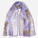 Alessandra - Long Silk Scarf - Purple