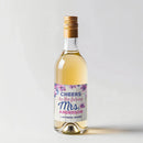 Purple Floral Mini Wine Label