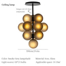 Purple & gray decorbites grape chandelier modern living room light