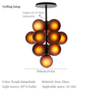 Purple & gray decorbites grape chandelier modern living room light