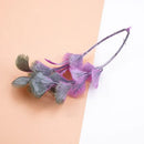 Purple & green 10pcs plastic grass artificial plants living room decor