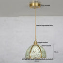 Purple mosaic crystal glass led pendant light living room
