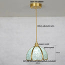 Purple mosaic crystal glass led pendant light living room