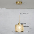 Purple mosaic crystal glass led pendant light living room