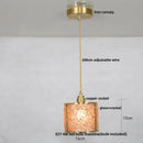 Purple mosaic crystal glass led pendant light living room