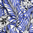 Modish Purple Palm Leaves Wallpaper Chic