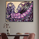 Purple Peacock Canvas