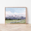 "Purple Peak" Art Print