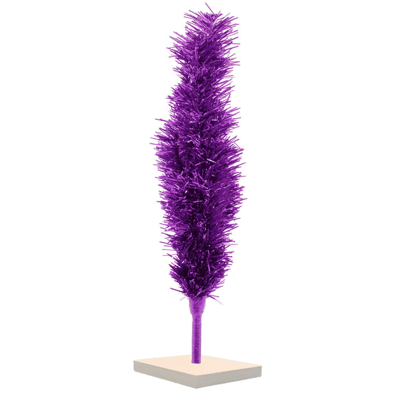 Purple Tinsel Christmas Tree