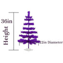 Purple Tinsel Christmas Tree