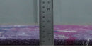 Purple, Violet, Gray and Blue Hand Knotted 4x6 Abstract Wool and Viscose Area Rug