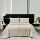 Purple zebra print satin duvet cover set bedroom luxury quilt kit