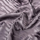 Purple zebra print satin duvet cover set bedroom luxury quilt kit