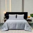 Purple zebra print satin duvet cover set bedroom luxury quilt kit