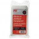 Pxpro Clear plastic drop cloth - 9' X 12' 108 SQF