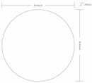 Pontalina Round Silver Gray Mirror