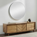 Pontalina Round White Mirror - Clearance