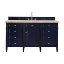 James Martin Brittany 60" Single Bathroom Vanity, Victory Blue