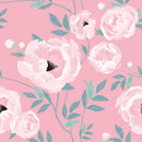 Modish Pink Floral Wallpaper Vogue Quality