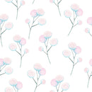 Light Botanical Pattern Wallpaper