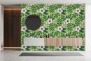 Elegant Green Floral Wallpaper