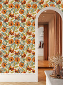 Orange Flowers Wallpaper