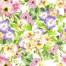 Voguish Modern Summer Flowers Wallpaper